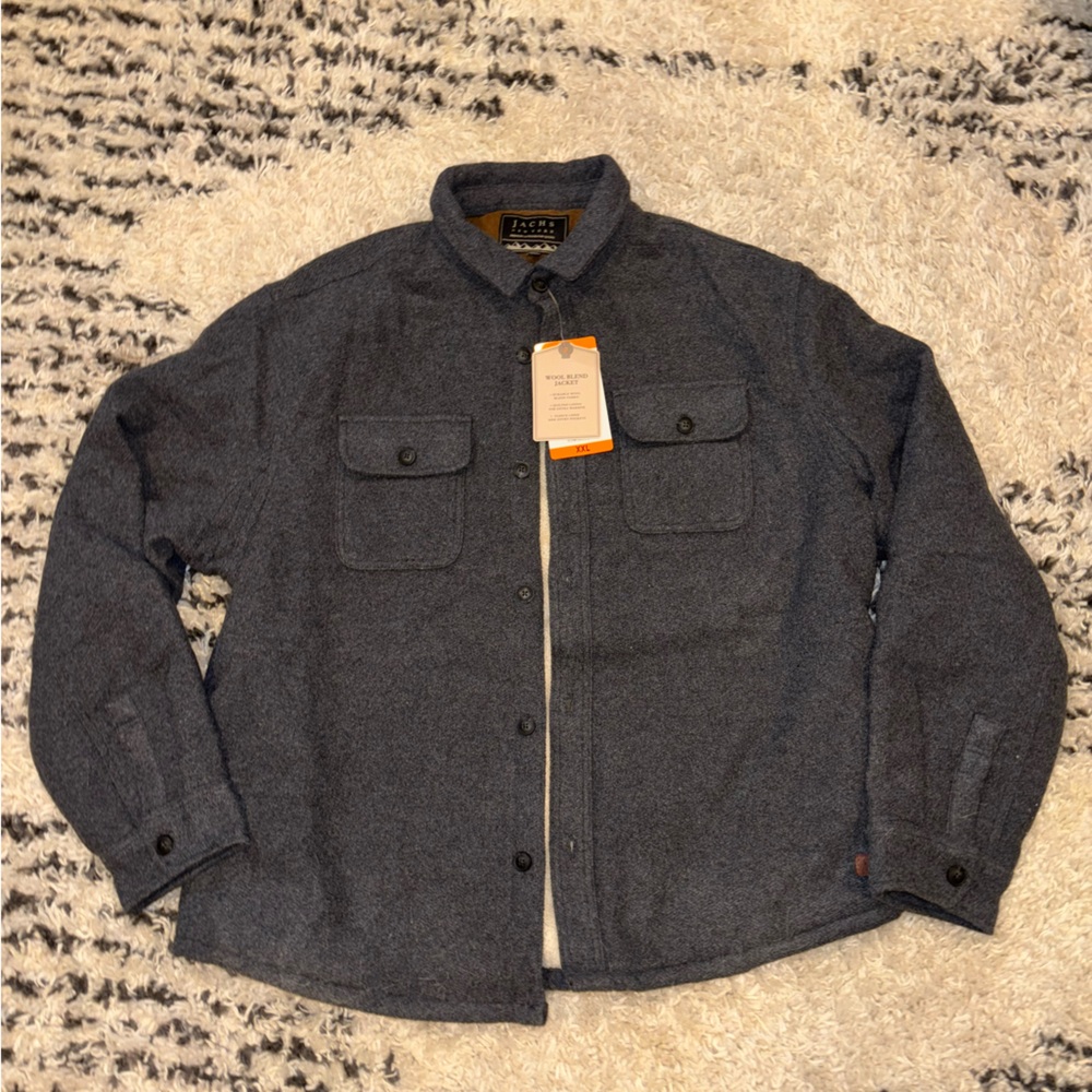 Men’s XXL Jachs NY Charcoal Men's Wool-Lined Jacket